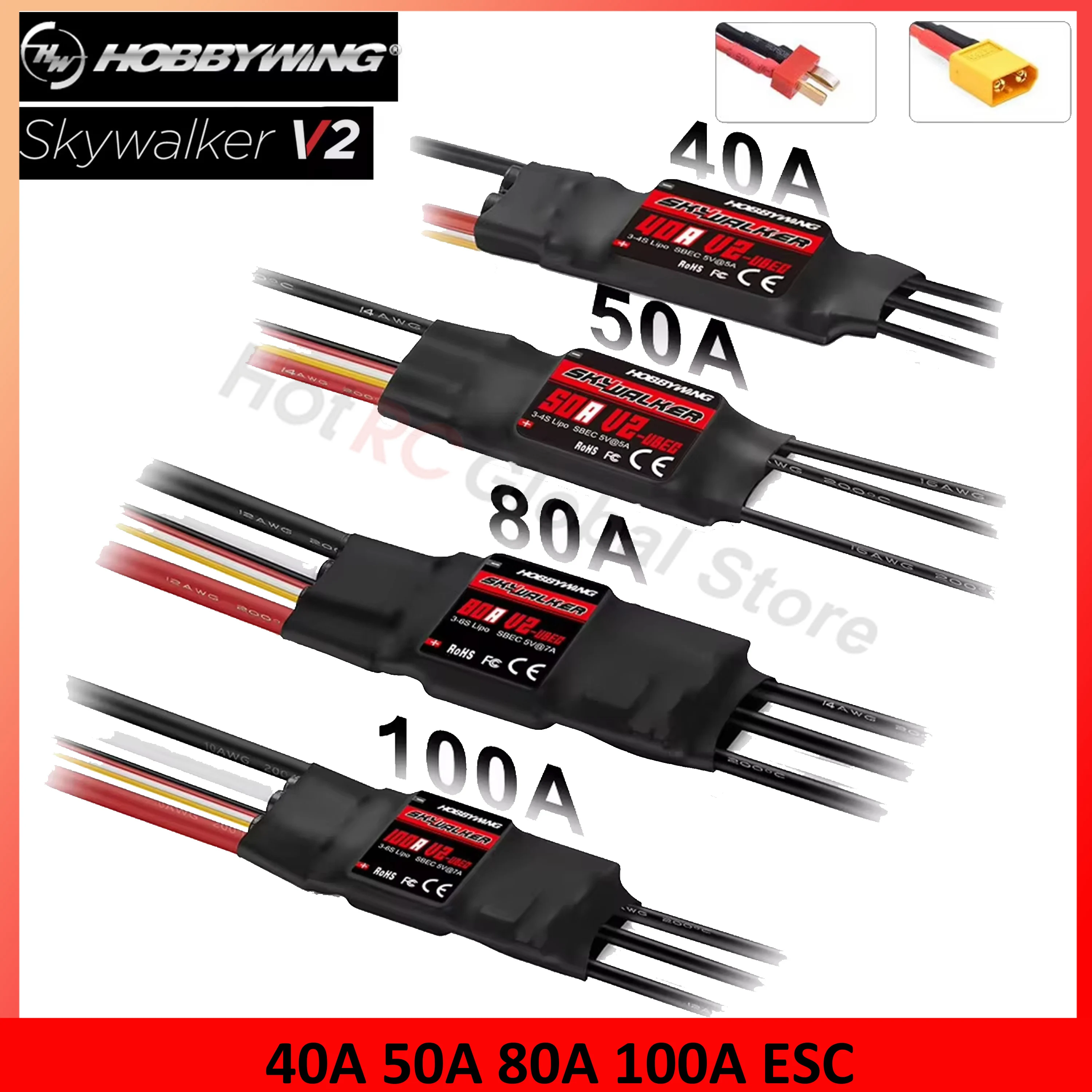 Drone Racing Motor - HOBBYWING Skywalker V2 serisi 40A 50A