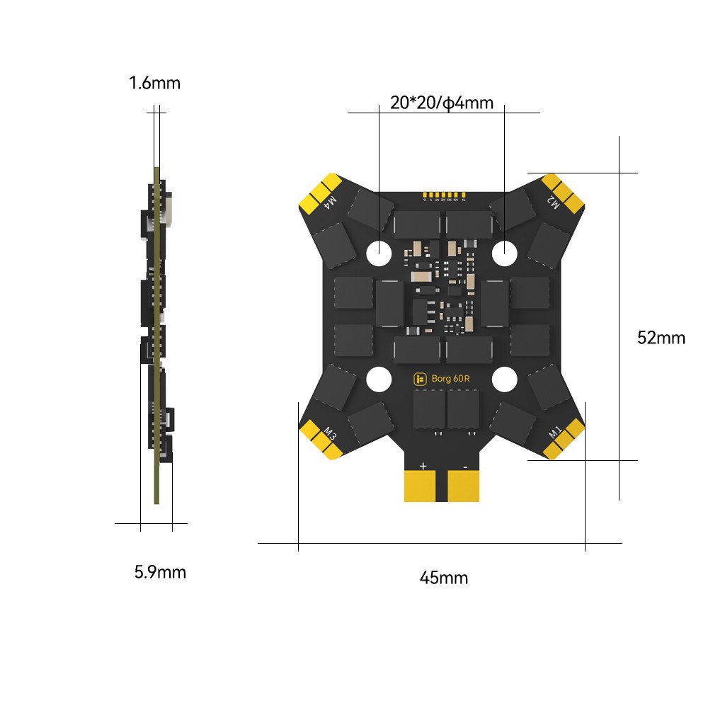 iFlight Borg Mini H7 (ICM42688 - Drone Racing Flight Controller incelemesi ve fiyatı