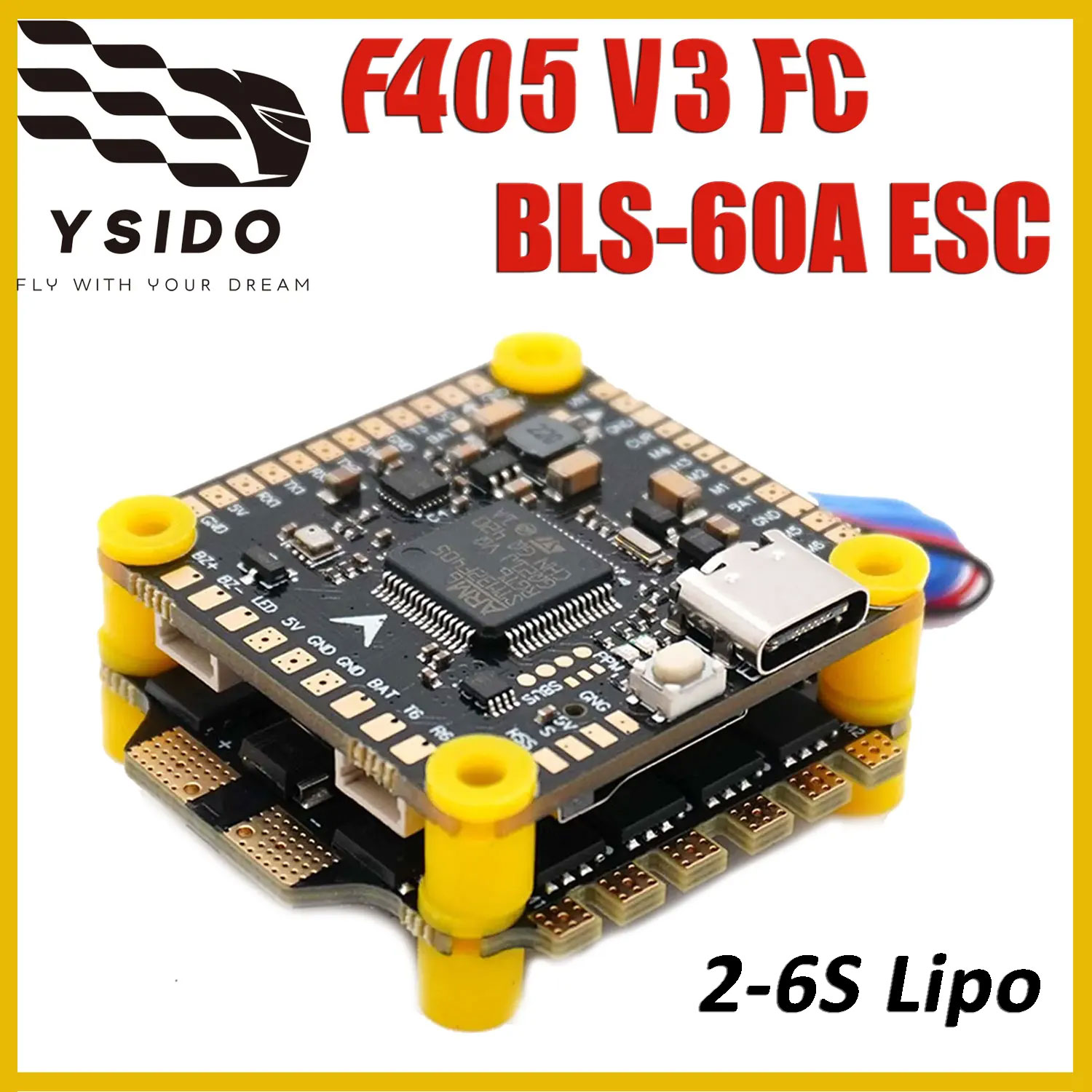 YSIDO F405 V3 Uçuş Kontrol Cih - Drone Racing Flight Controller incelemesi ve fiyatı